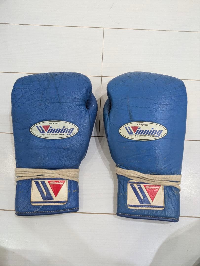 Winning ボクシンググローブ 8 oz 青　ミットなし