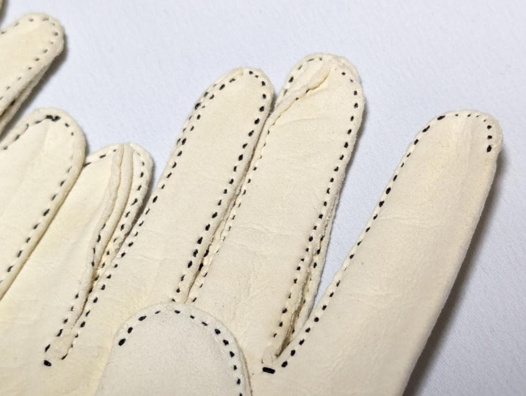 Dents ドスキン 50sヴィンテージ 英国製グローブ オフホワイト XS