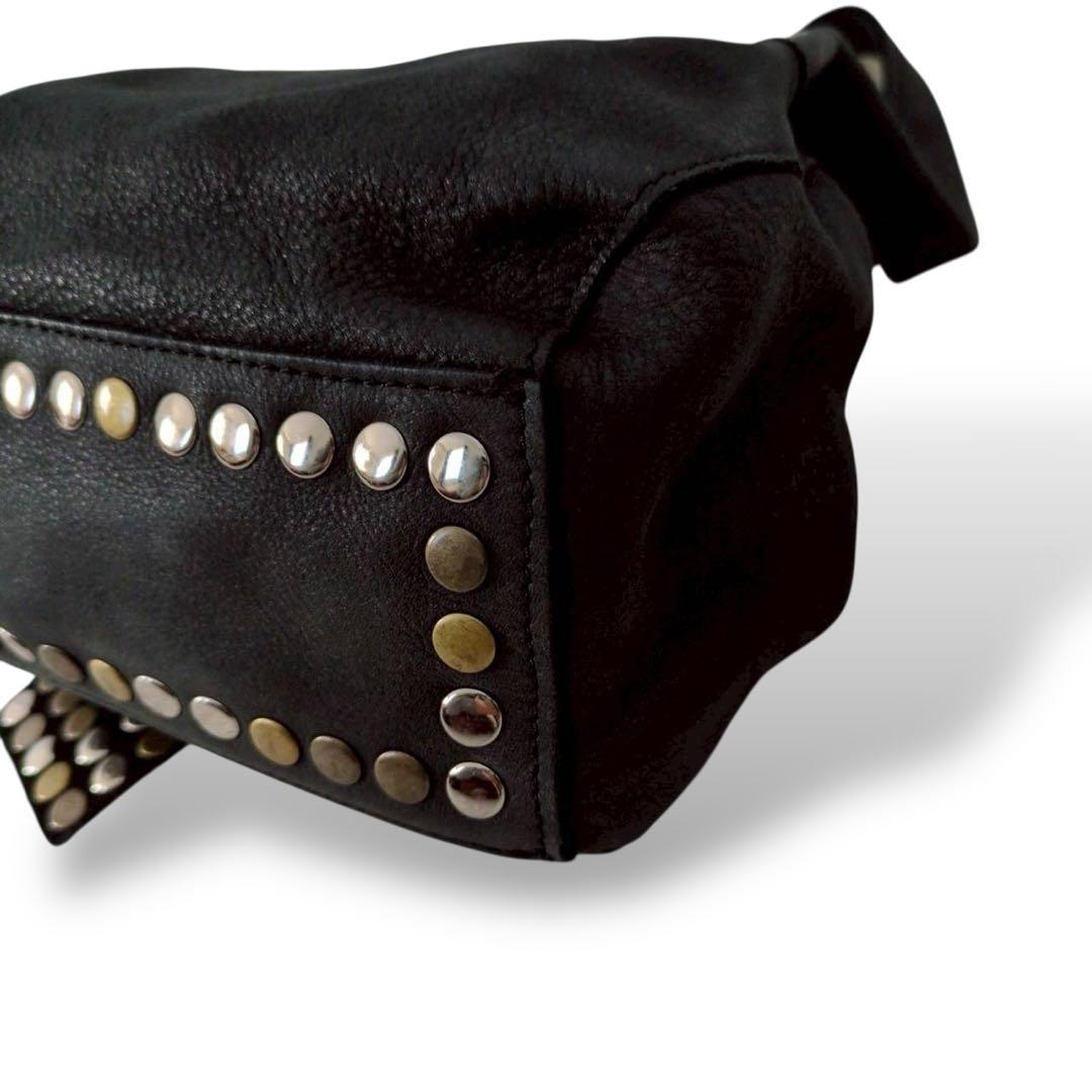 TRES y2k 00s 海外ガール 本革 スタッズ ミニショルダー バッグ