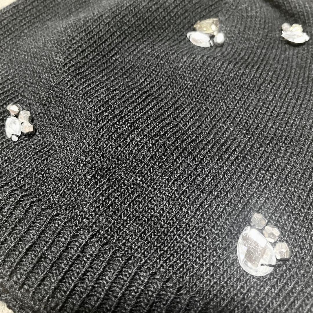 【理紗】JIMMY CHOO ジミーチュウ ニットキャップ ビーニー