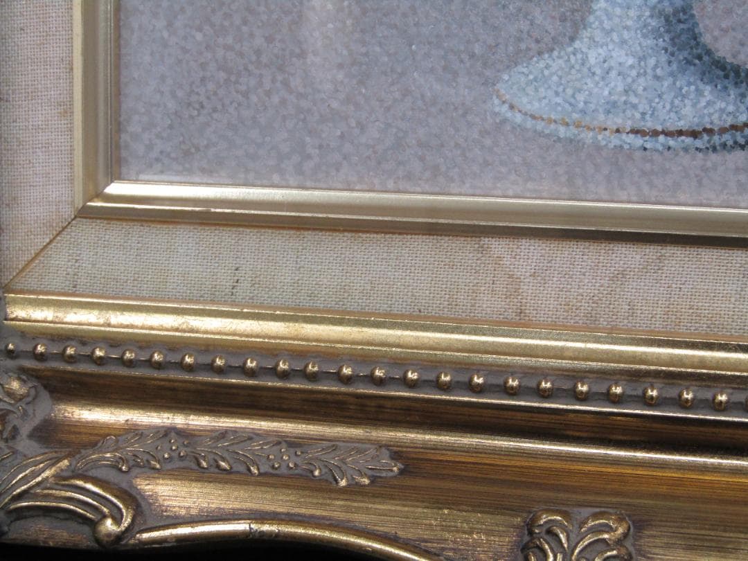 油彩画 芦田芳生 『パンジー』F3サイズ