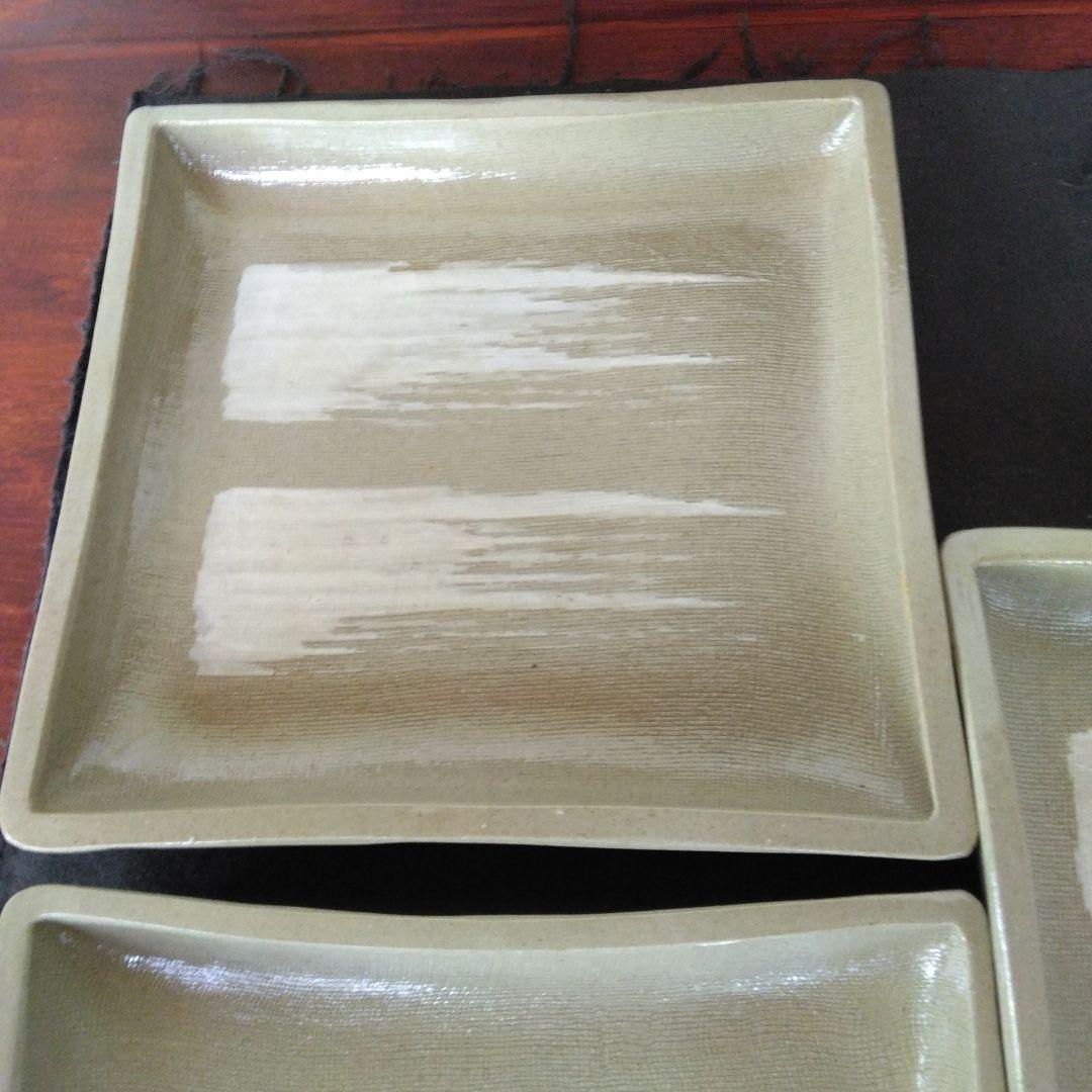 角皿　赤膚焼　正人