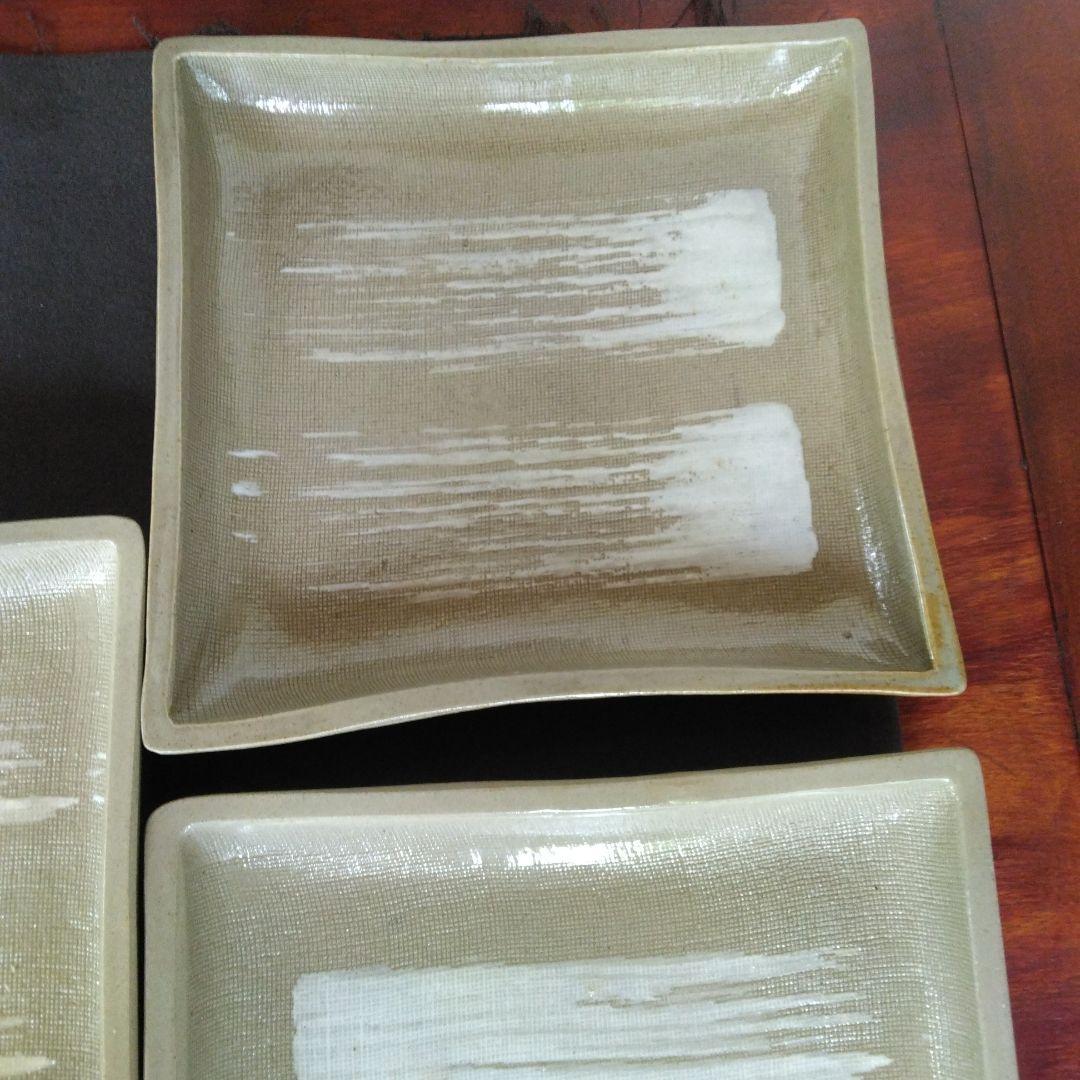 角皿　赤膚焼　正人