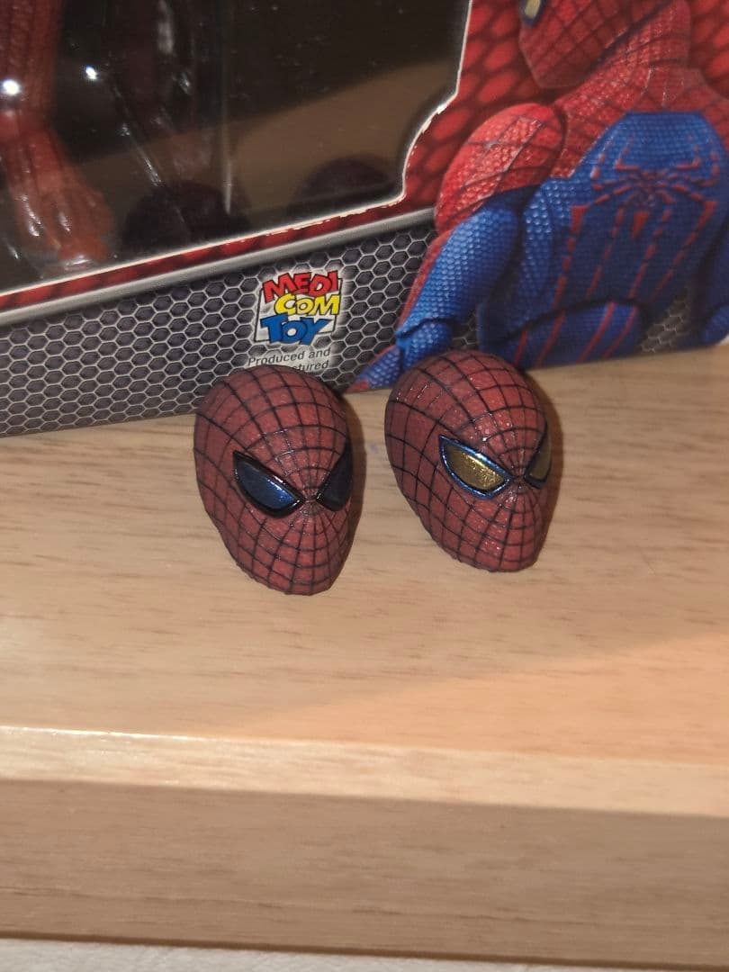 MAFEX アメイジング・スパイダーマン No.001＆カスタムヘッド2個 新品