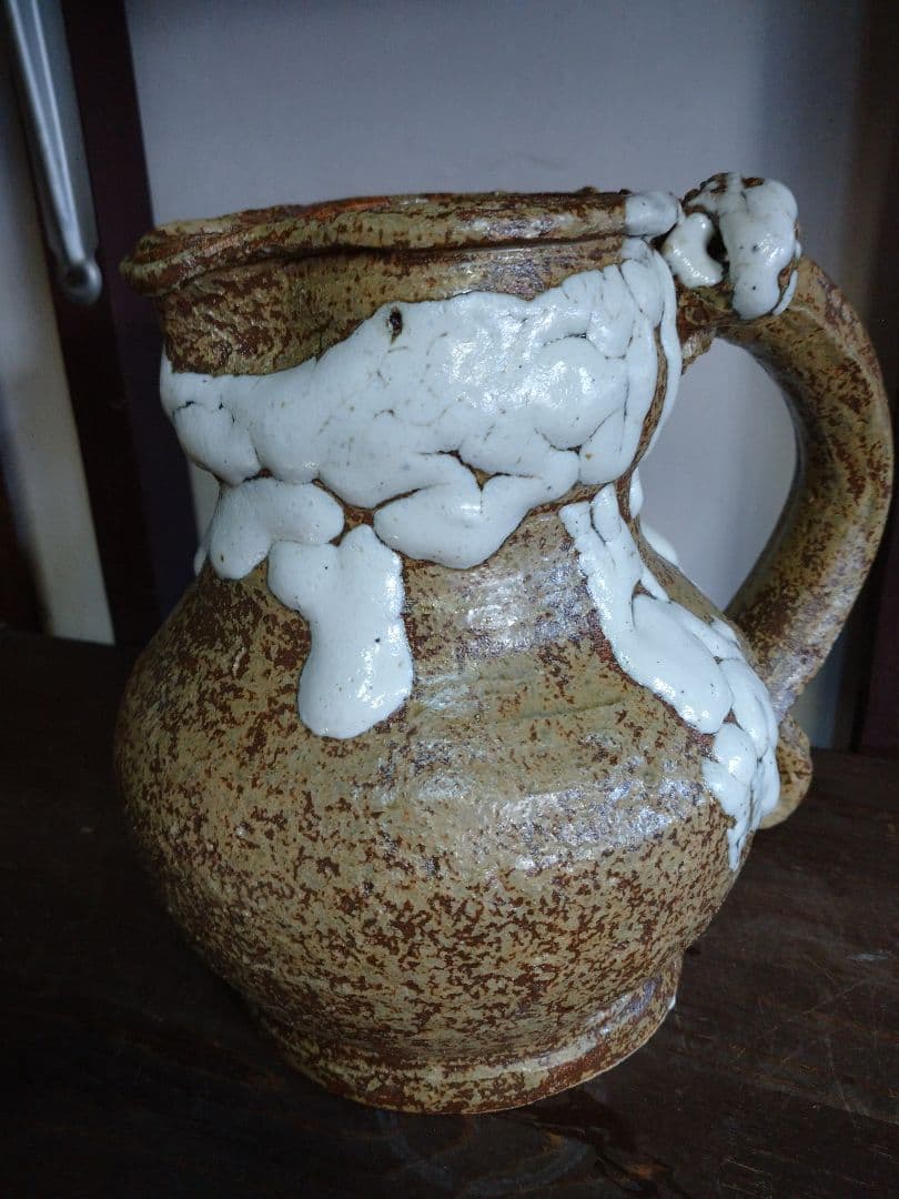 益子焼 花入れ.