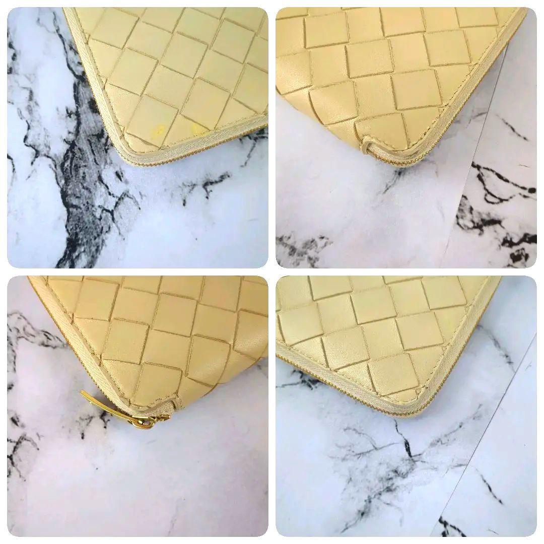 【現行】ボッテガヴェネタ☆マキシ　金金具　ラウンドファスナー　折り財布