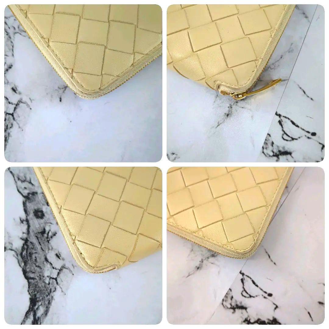 【現行】ボッテガヴェネタ☆マキシ　金金具　ラウンドファスナー　折り財布