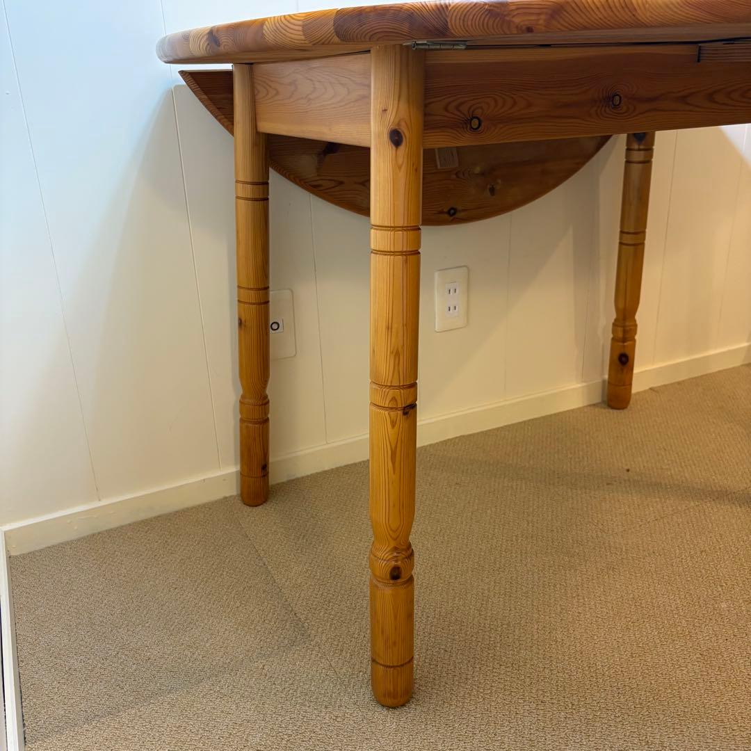 ヴィンテージ パイン無垢材　バタフライ　ダイニングテーブル