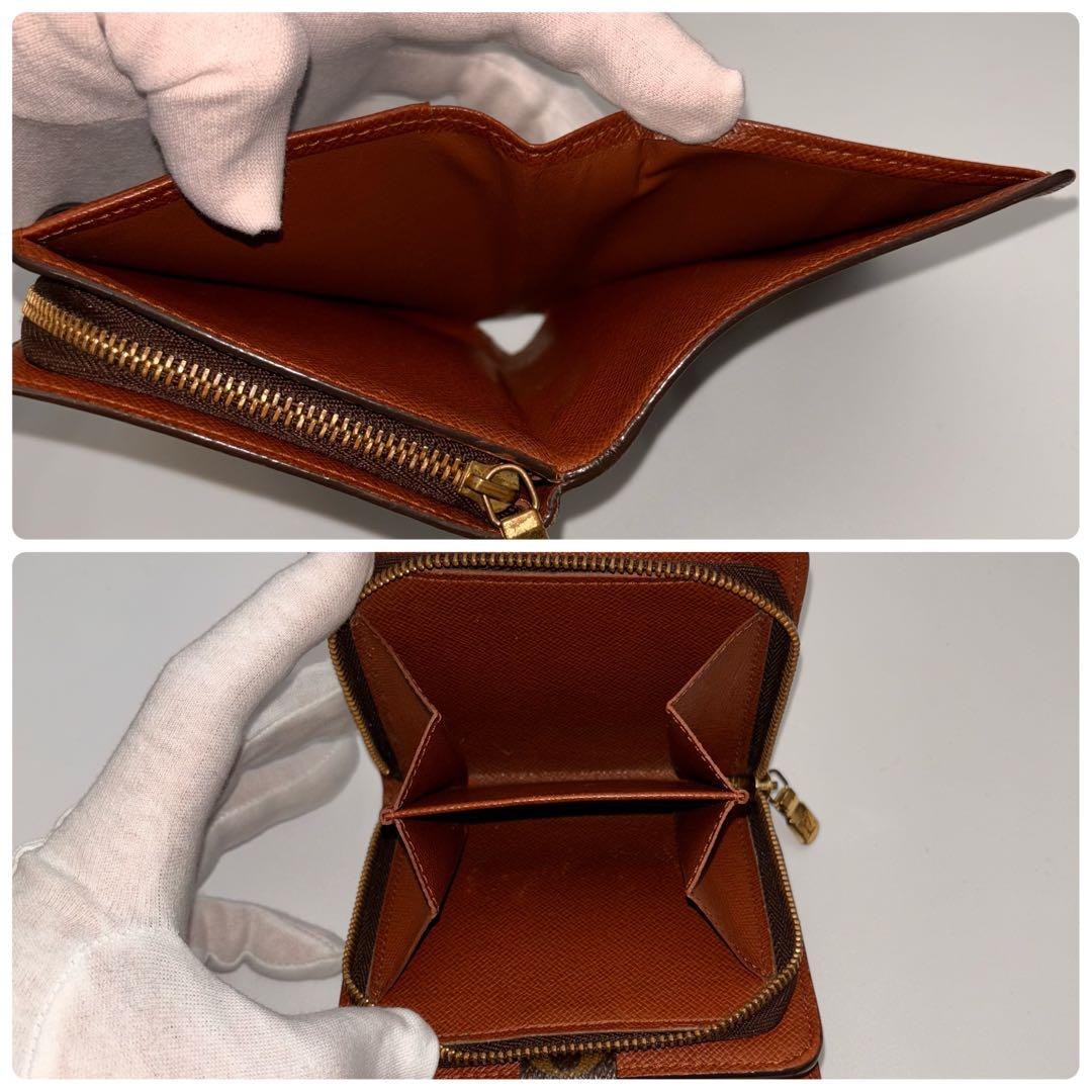 ✨鑑定済み✨ルイヴィトン✨モノグラム✨コンパクトジップ 二つ折り財布