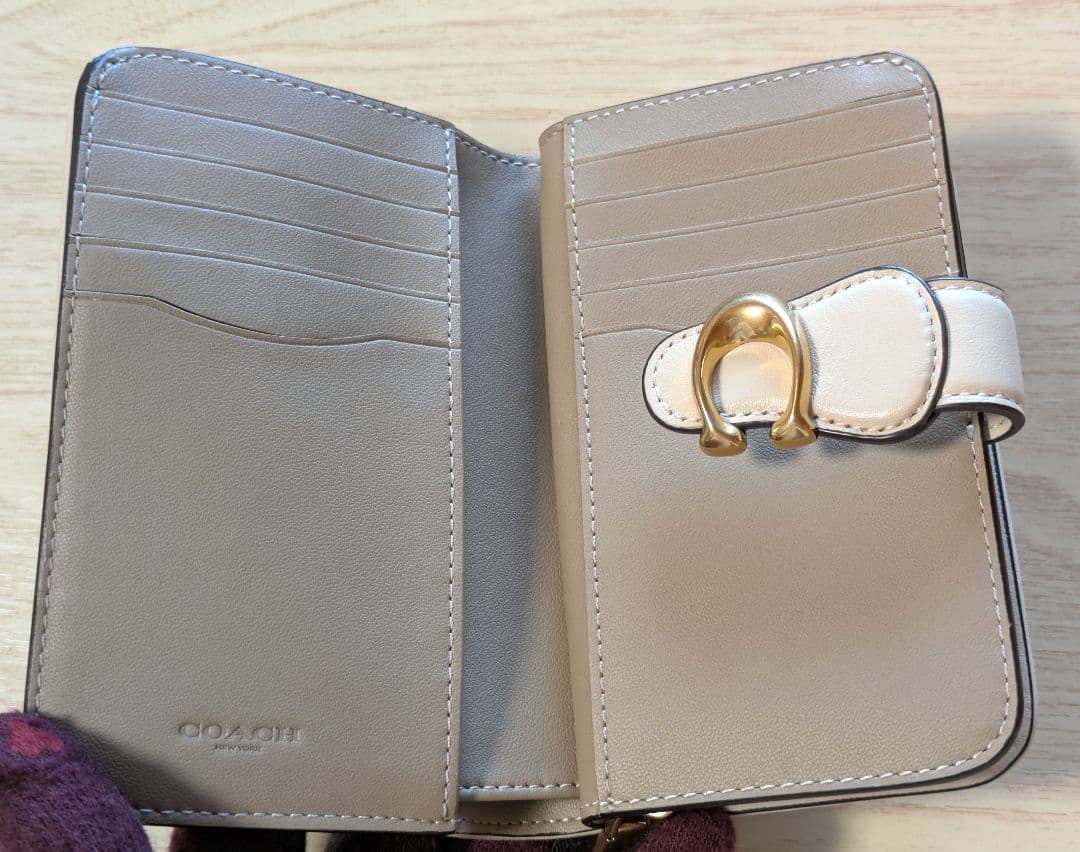 【COACH コーチ】 タビー ミディアム ウォレット 二つ折り財布 C金具