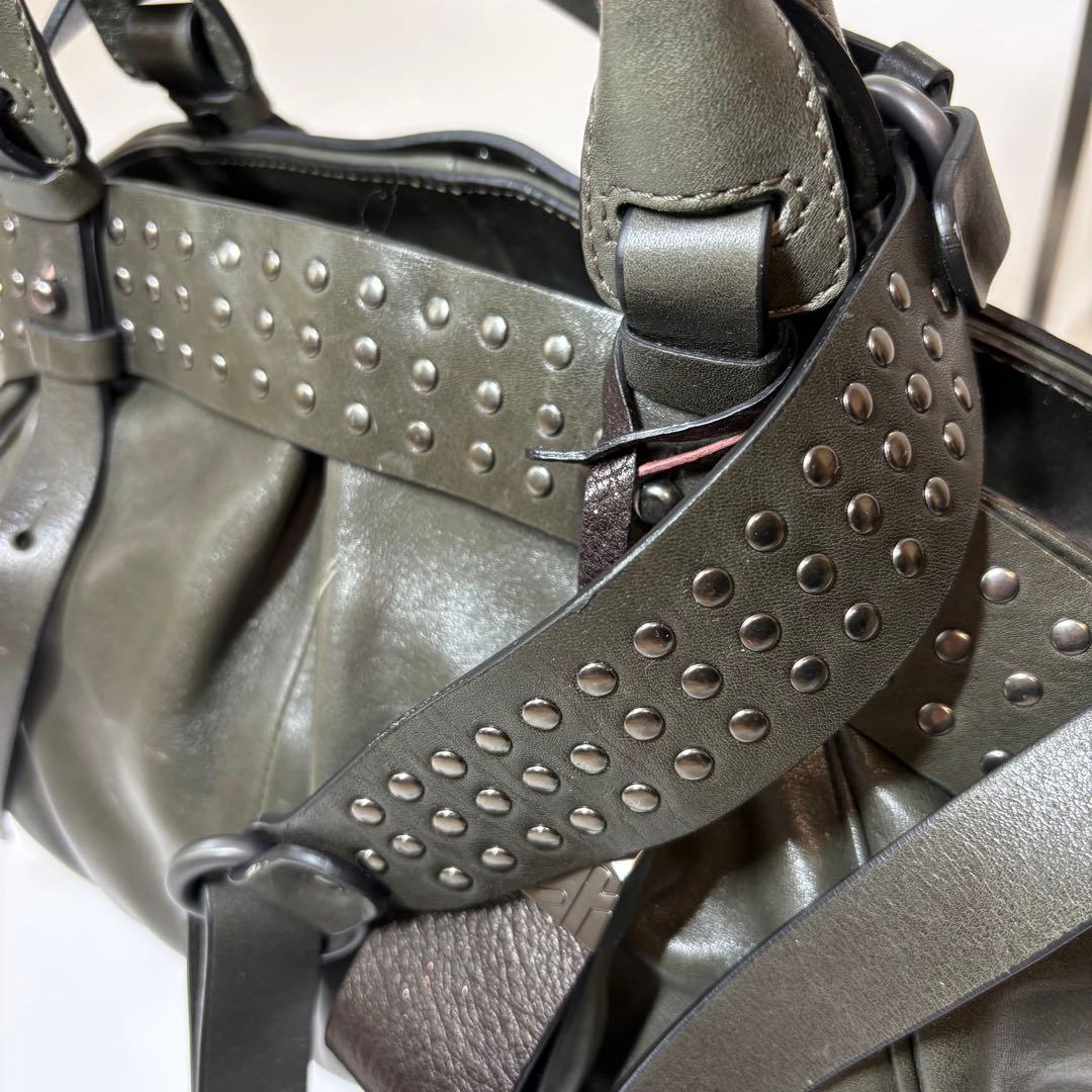 FRANCESCO BIASIA スタッズ ショルダー バッグ 2WAY