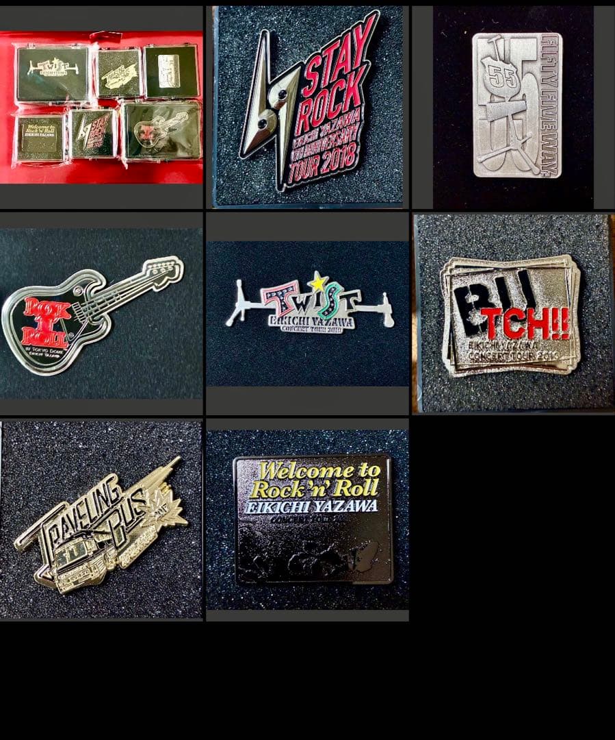 矢沢永吉　ピンバッジ6個セット　SS席特典