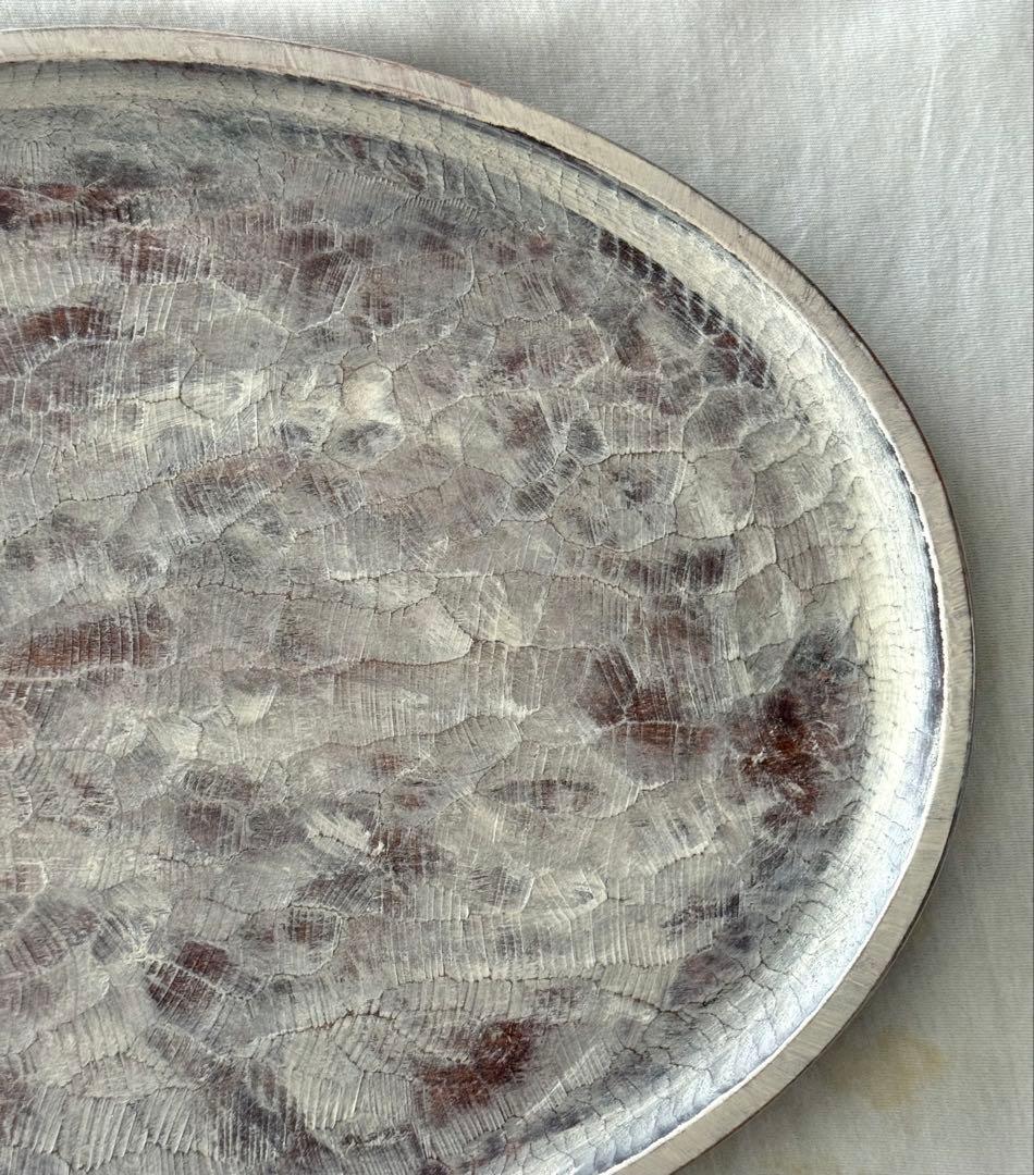 山本美文 白漆盆 トレー 未使用品