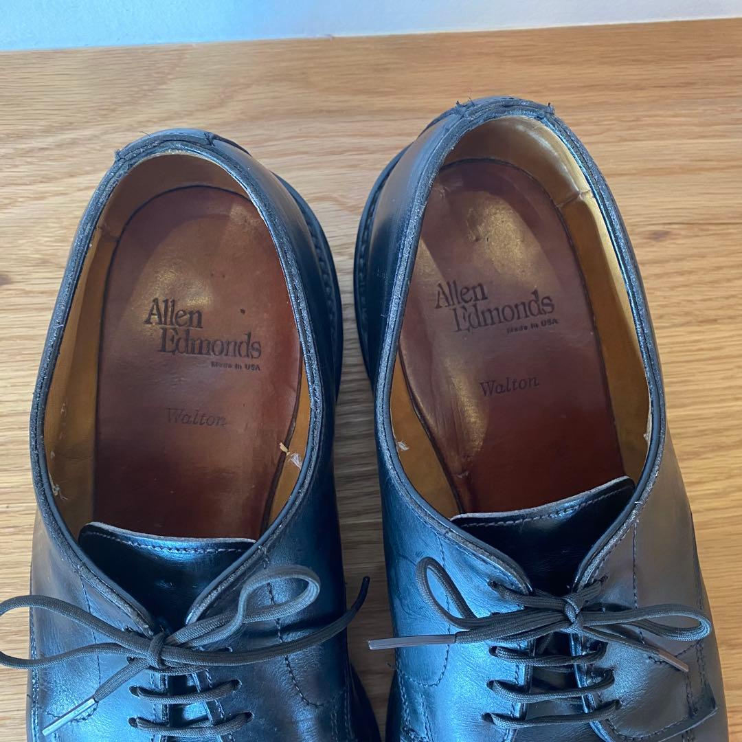 Allen Edmonds ウォルトンWaltonUチップダービー 黒 US9D