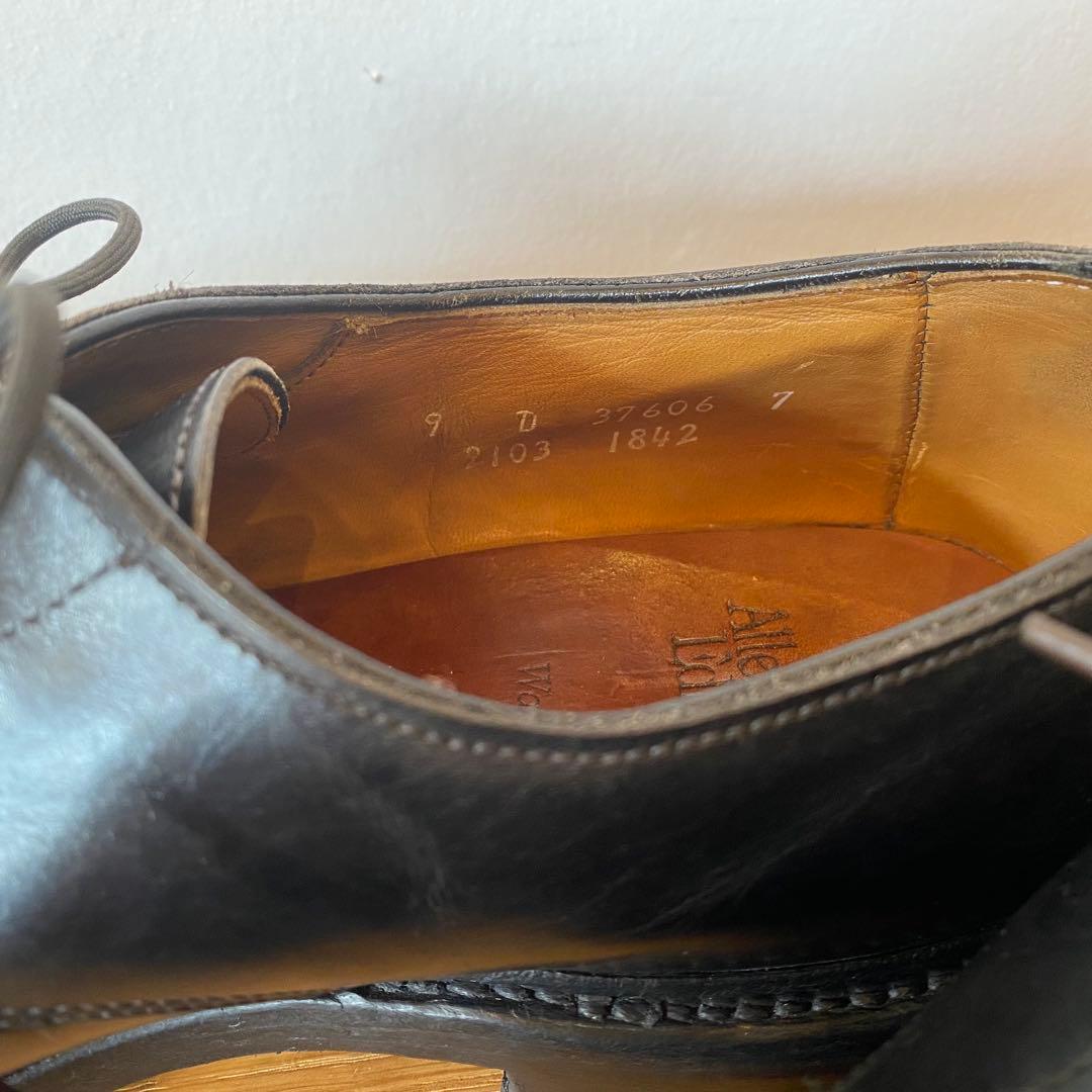 Allen Edmonds ウォルトンWaltonUチップダービー 黒 US9D