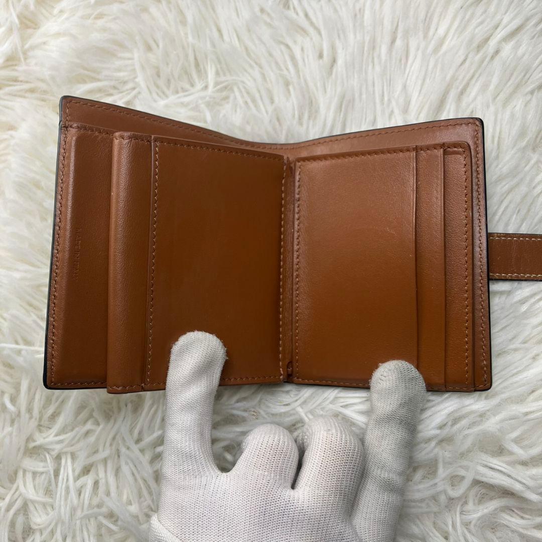 【美品✨人気】セリーヌ 折り財布 トリオンフキャンバス スモールストラップ