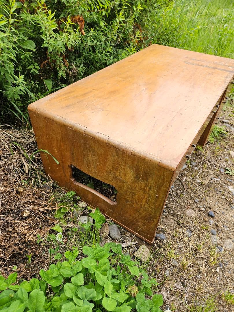 日本のアンティーク 文机 飾り台 抽斗 勉強机 座卓 木製 昭和レトロ 古家具