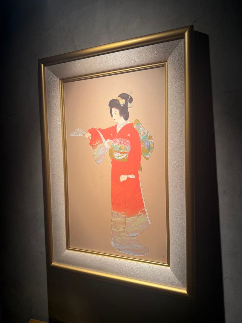 上村松園【序の舞】シルクスクリーン　限定300