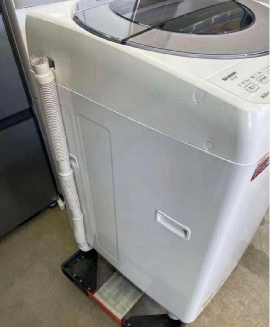 【高年式】2021年式 8kg SHARP 洗濯機 ES-GV8E-S
