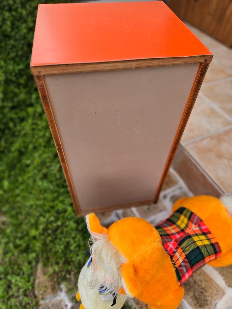 (最終お値下げです)美品　レトロポップ　チェスト　木引だし　収納　昭和レトロ