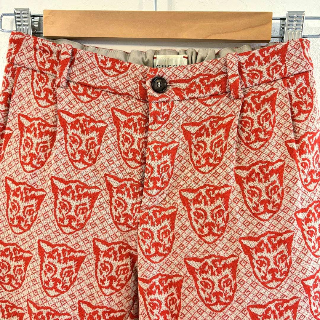 【良品】GUCCI グッチ キッズ ジャージ パンツ GG柄 アニマル 総柄
