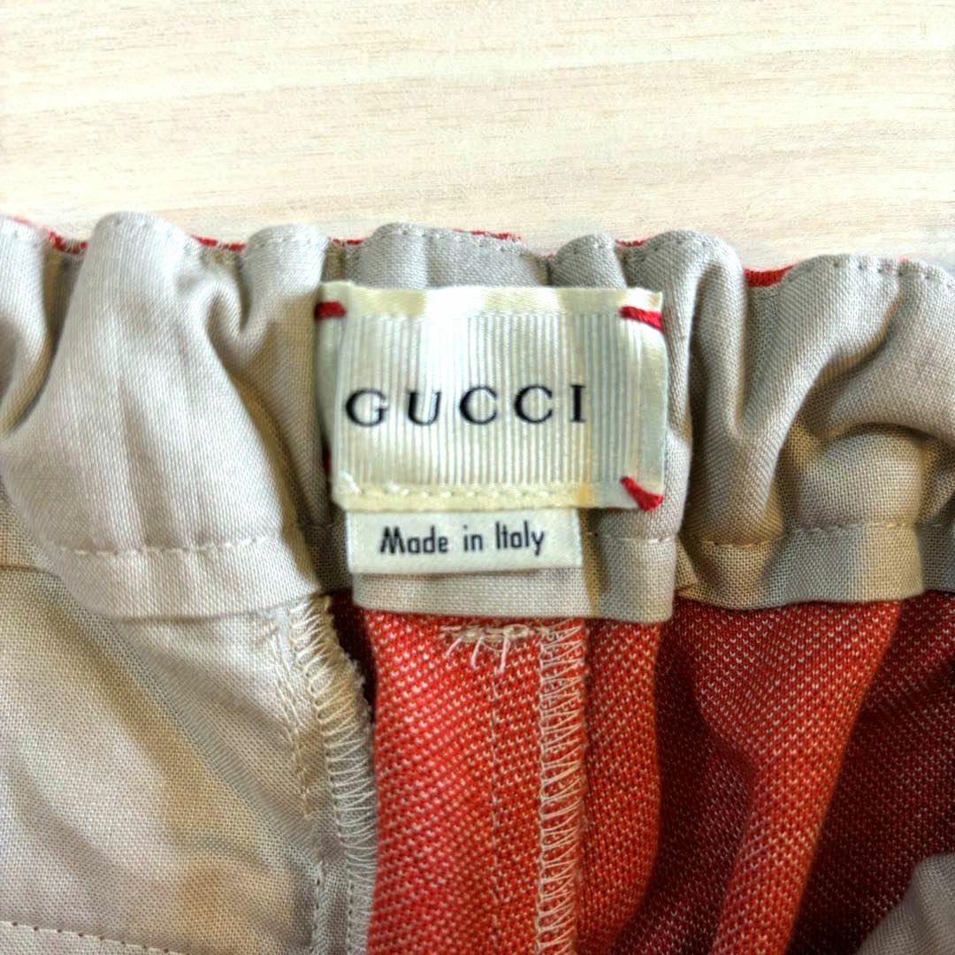 【良品】GUCCI グッチ キッズ ジャージ パンツ GG柄 アニマル 総柄