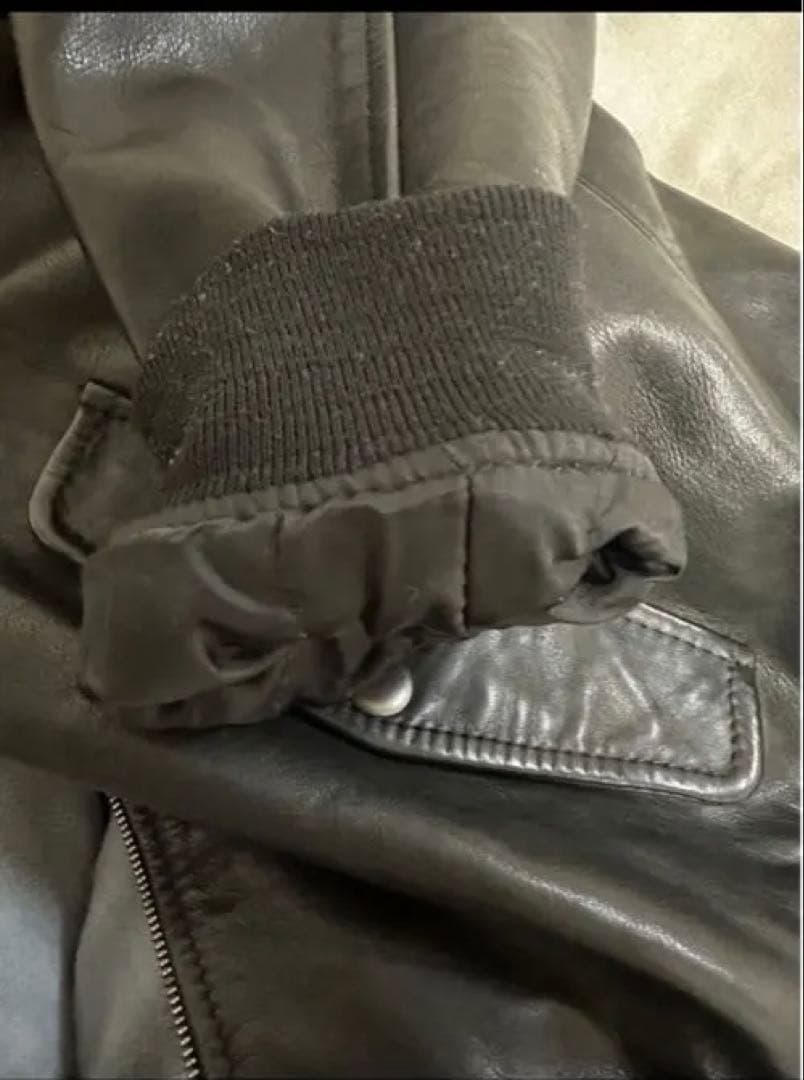 OLD GAP レザージャケット 牛革 Lサイズ　短丈90s ボンバージャケット