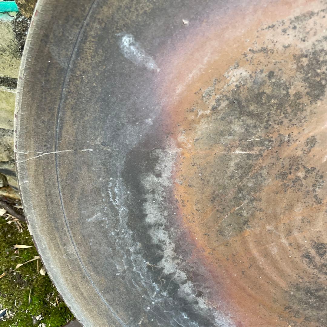 備前焼大皿陶器製　約60cm 作者銘有り