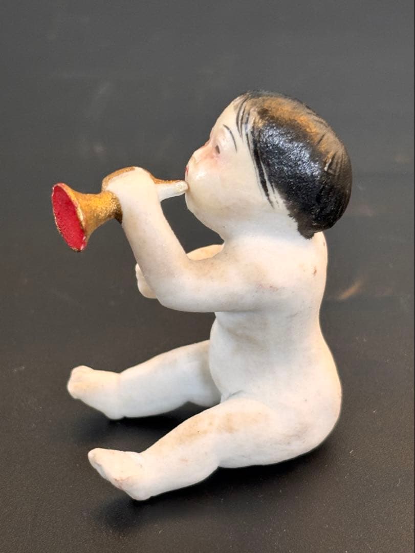 大珍品　戦前のオールビスクドール　日本製　瀬戸ノベルティ　和製ビスクドール