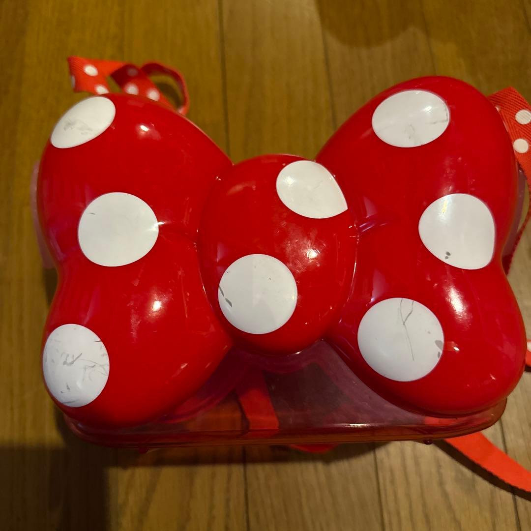 ディズニー ミニー デイジー リボン ポップコーンバケット 赤 紫 セット