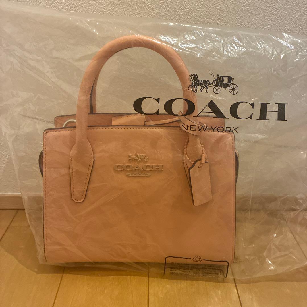 COACH アンドレア　キャリーオール　フェイデットブラッシュ　ピンクベージュ