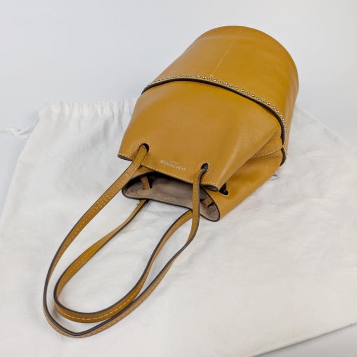 J&M DAVIDSON ミニ デイジー スタッズ ショルダーバッグ ブラウン