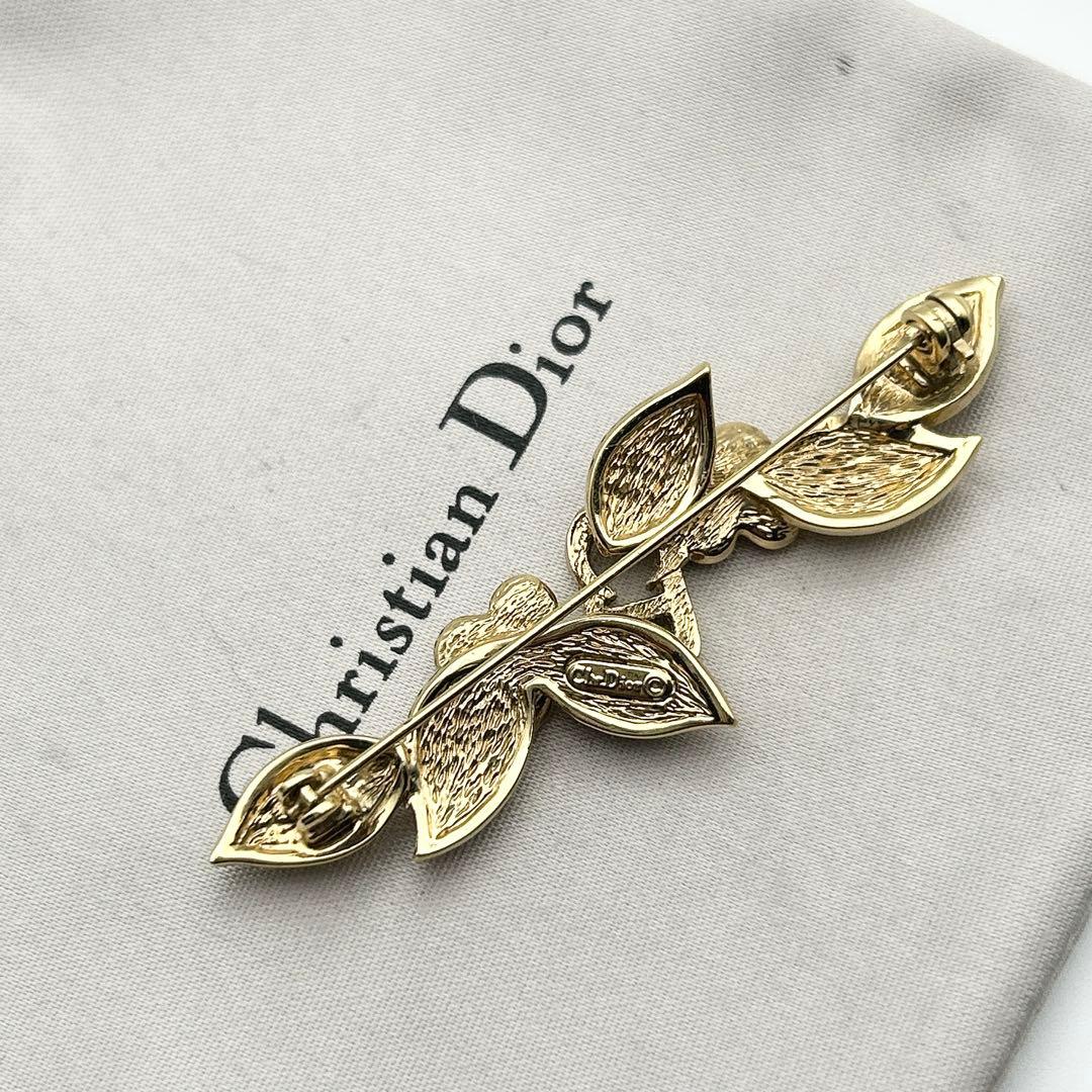 2398 極美品✨Dior　ブローチ　CD　ロゴ　希少　刻印
