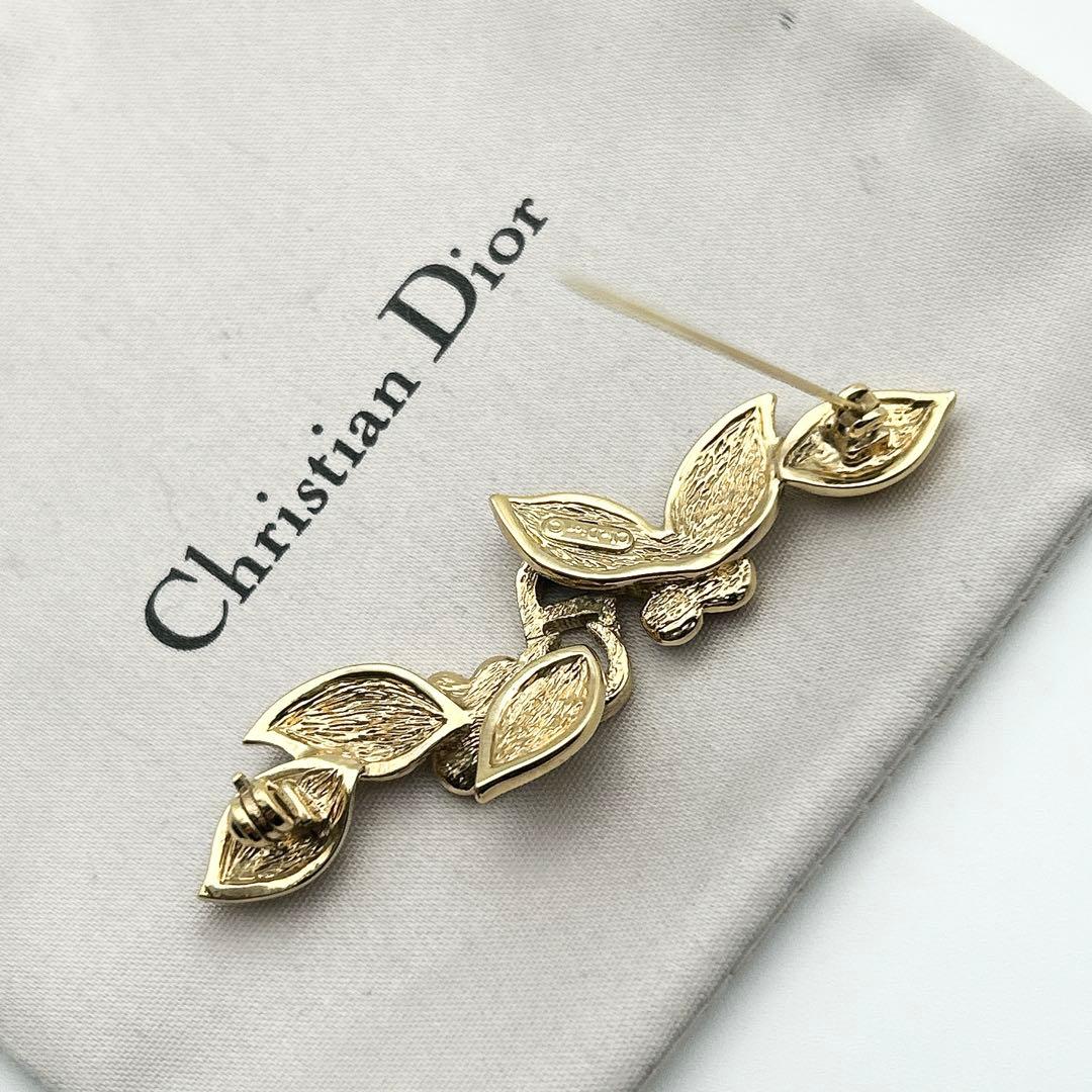 2398 極美品✨Dior　ブローチ　CD　ロゴ　希少　刻印