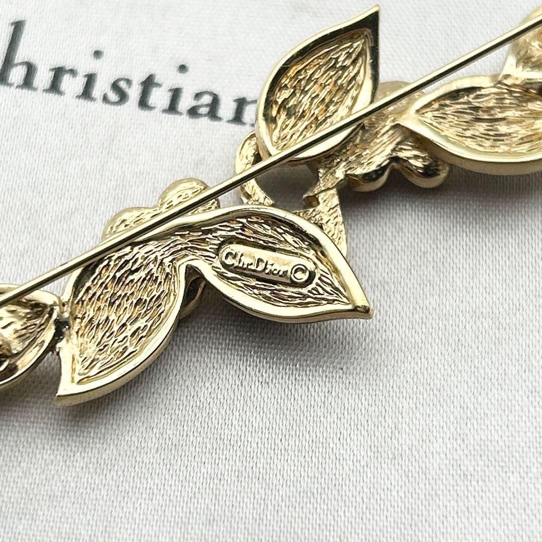 2398 極美品✨Dior　ブローチ　CD　ロゴ　希少　刻印