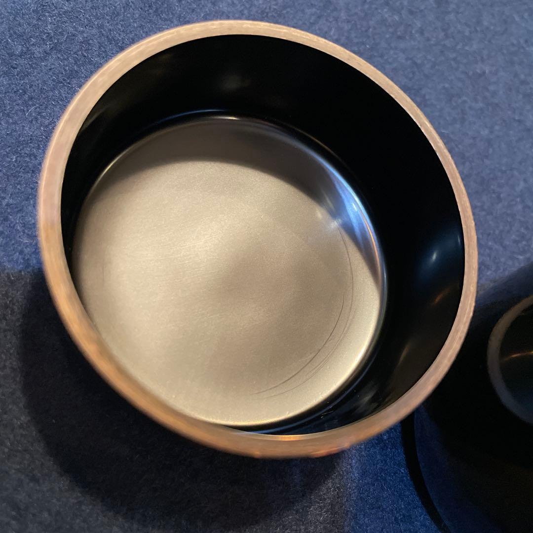 【竹内 幸斎】(造)『紅葉蒔絵の細棗』共箱　※美品 茶道具「棗」