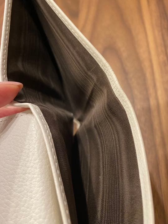 専用　J&M DAVIDSON 二つ折り　ホワイト コンパクト ミニ財布 レザー