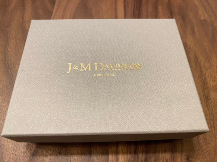 専用　J&M DAVIDSON 二つ折り　ホワイト コンパクト ミニ財布 レザー