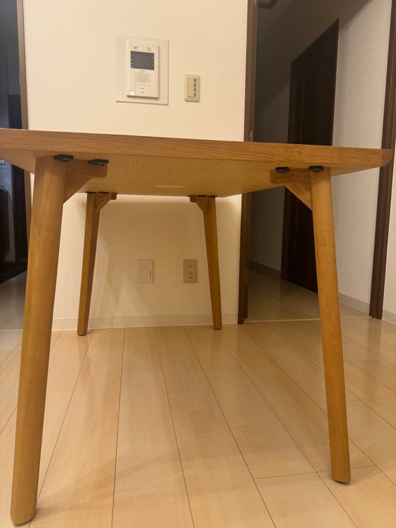 ナチュラルウッド ダイニングテーブル 1200mm