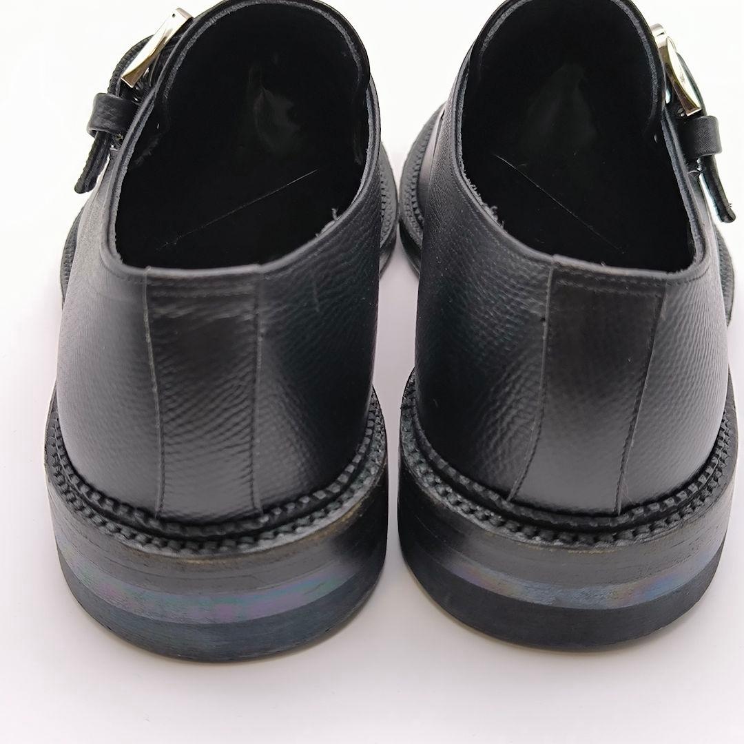 極美品 リーガル 25.5cm 2E ブラック 黒 モンクストラップ ブラック