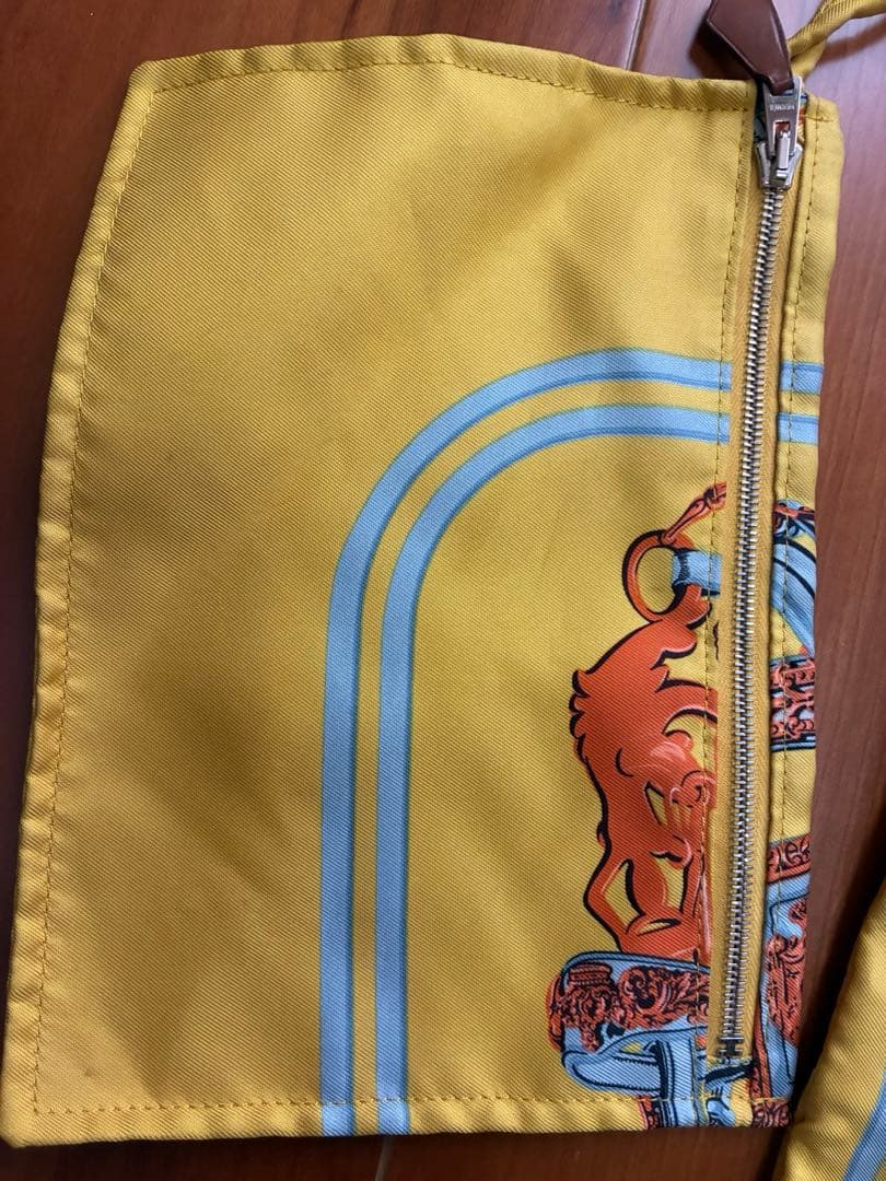 エルメス シルキーシティ PM トートバッグ　イエローシルク　HERMES