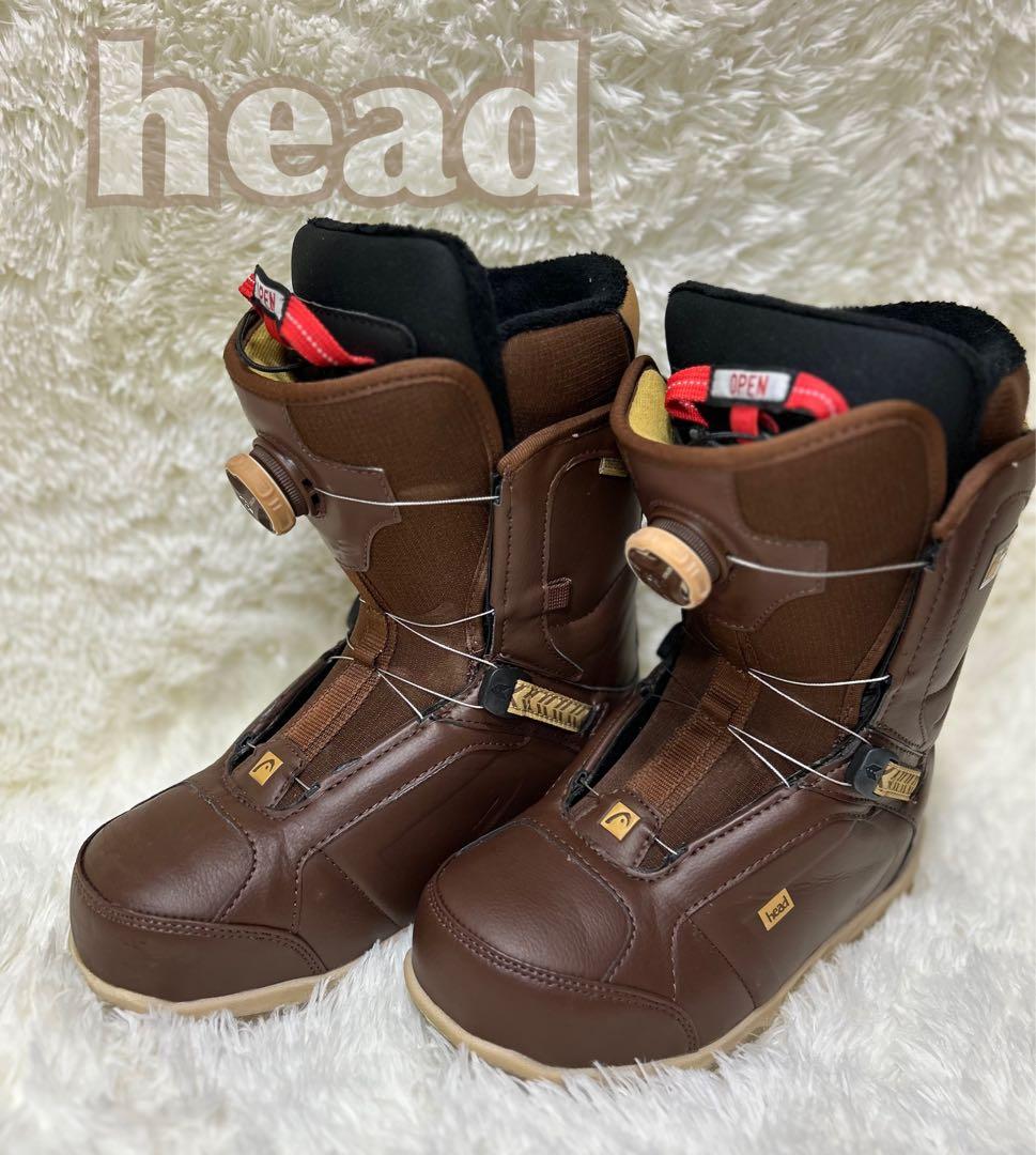 【美品】HEAD【TRUE BOA】26㎝　ヘッド　スノーボードブーツ　ブラウン