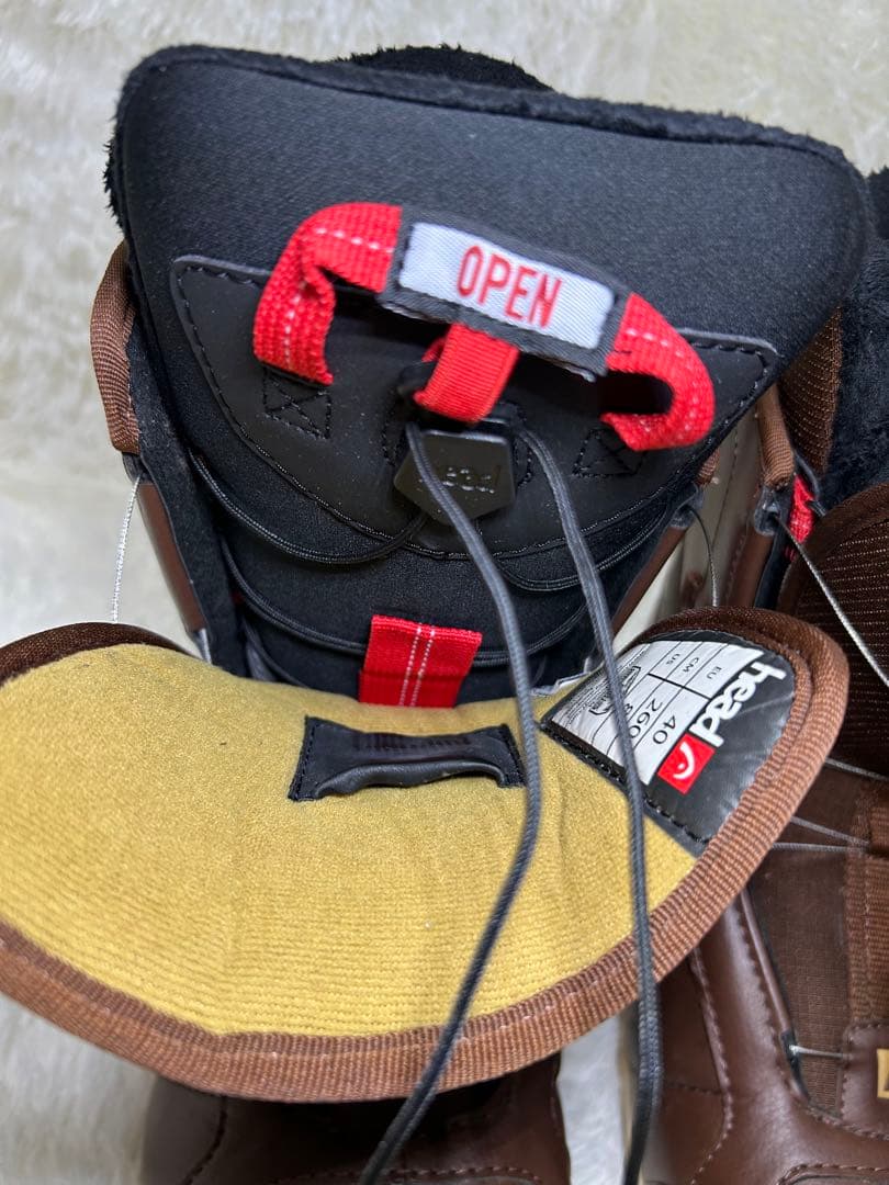 【美品】HEAD【TRUE BOA】26㎝　ヘッド　スノーボードブーツ　ブラウン