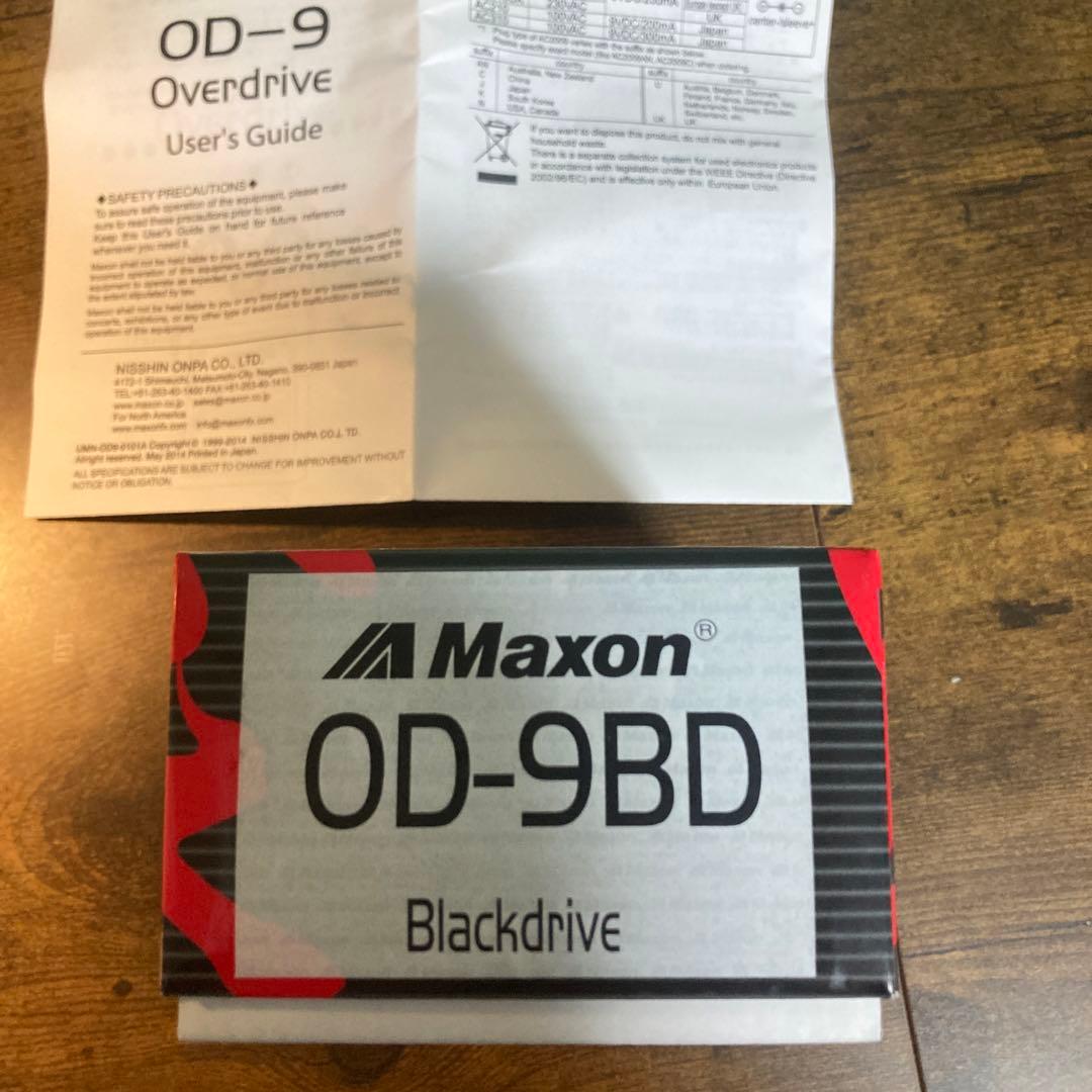 ヨーロッパ250台限定‼️MAXON OD-9 Black drive