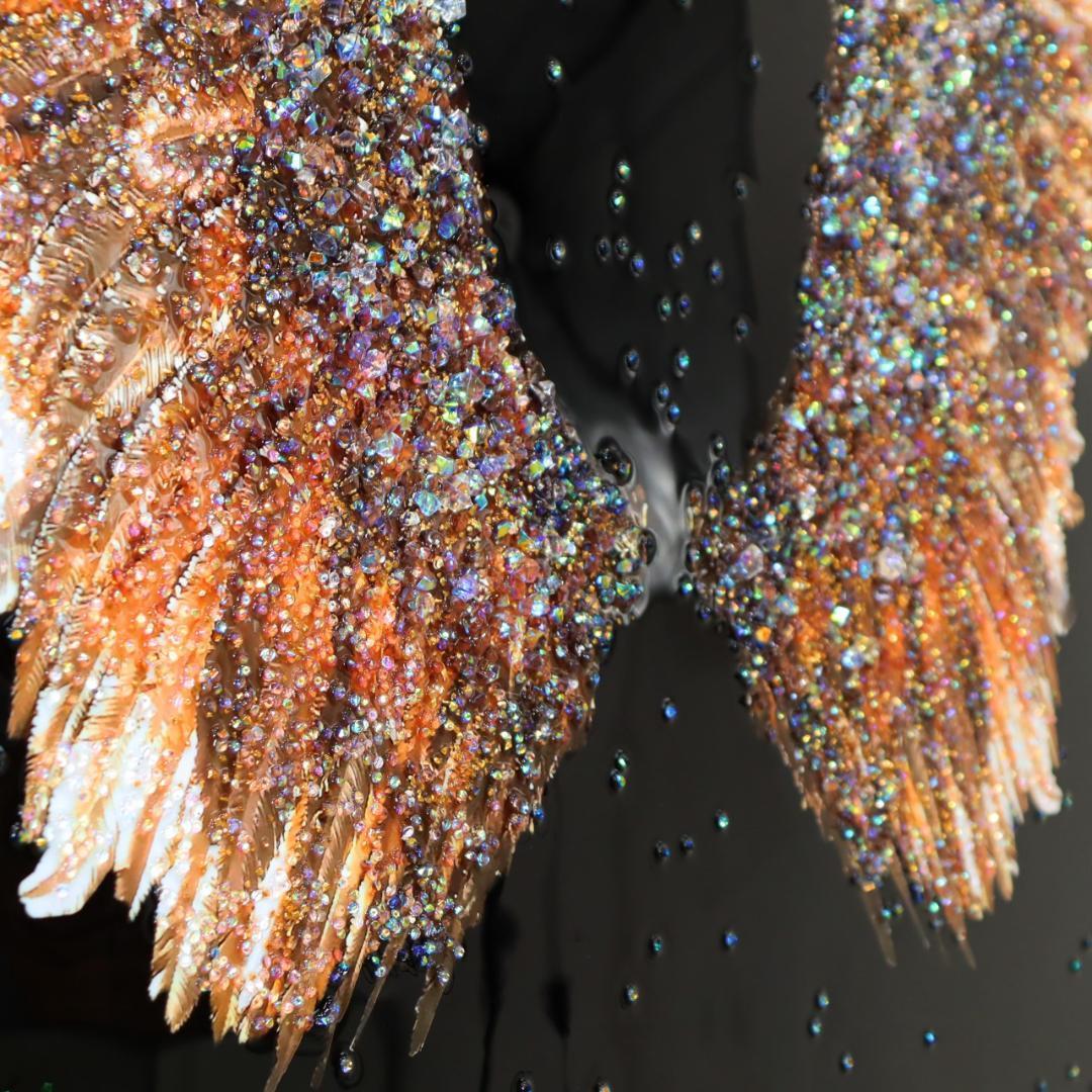 アートフレーム ピース 幸運の翼 風景 絵画 クリスタルピクチャー ウォールデコ