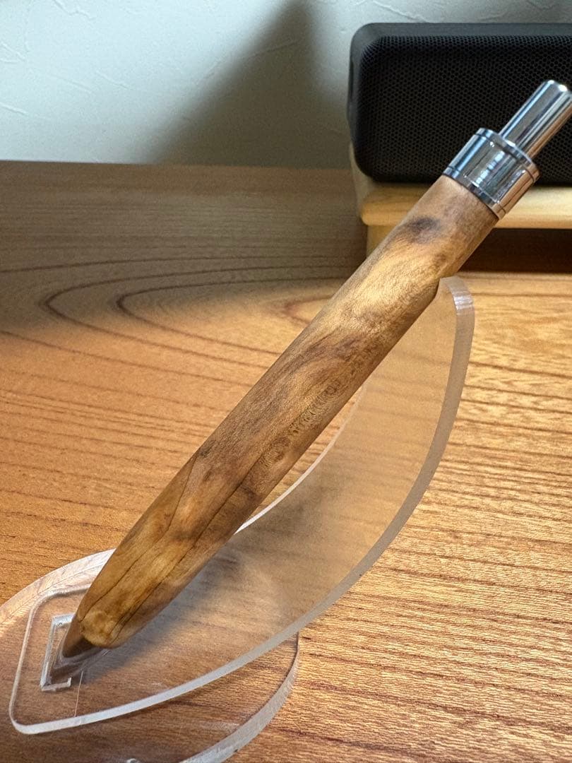 522極上　屋久杉　金蘭杢　木軸シャーペン　ボールペン