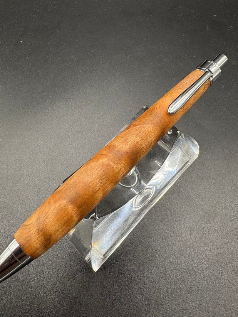 522極上　屋久杉　金蘭杢　木軸シャーペン　ボールペン