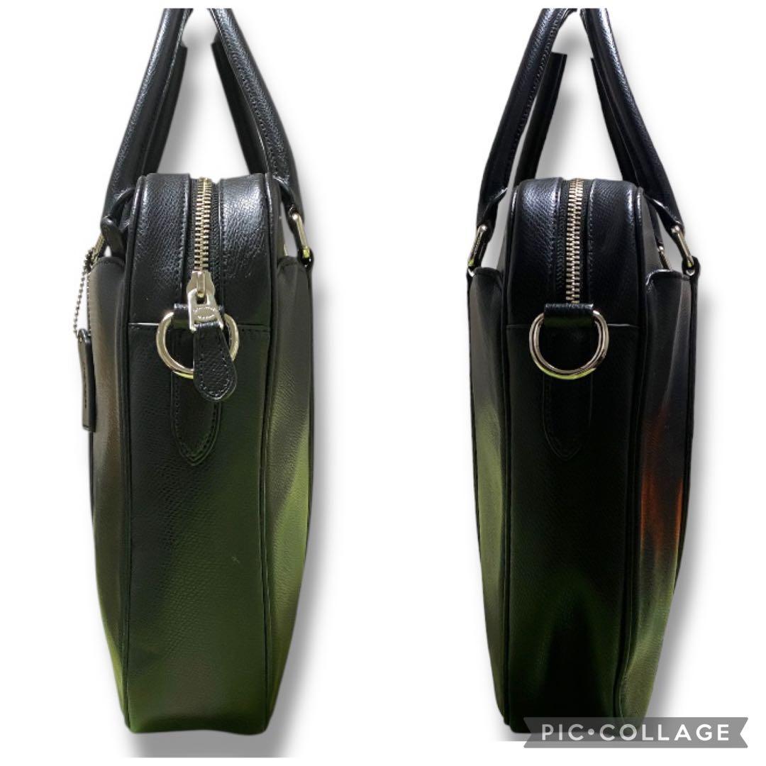 COACH コーチ　2wayビジネスバッグ　メトロポリタン　レザー　ブラック
