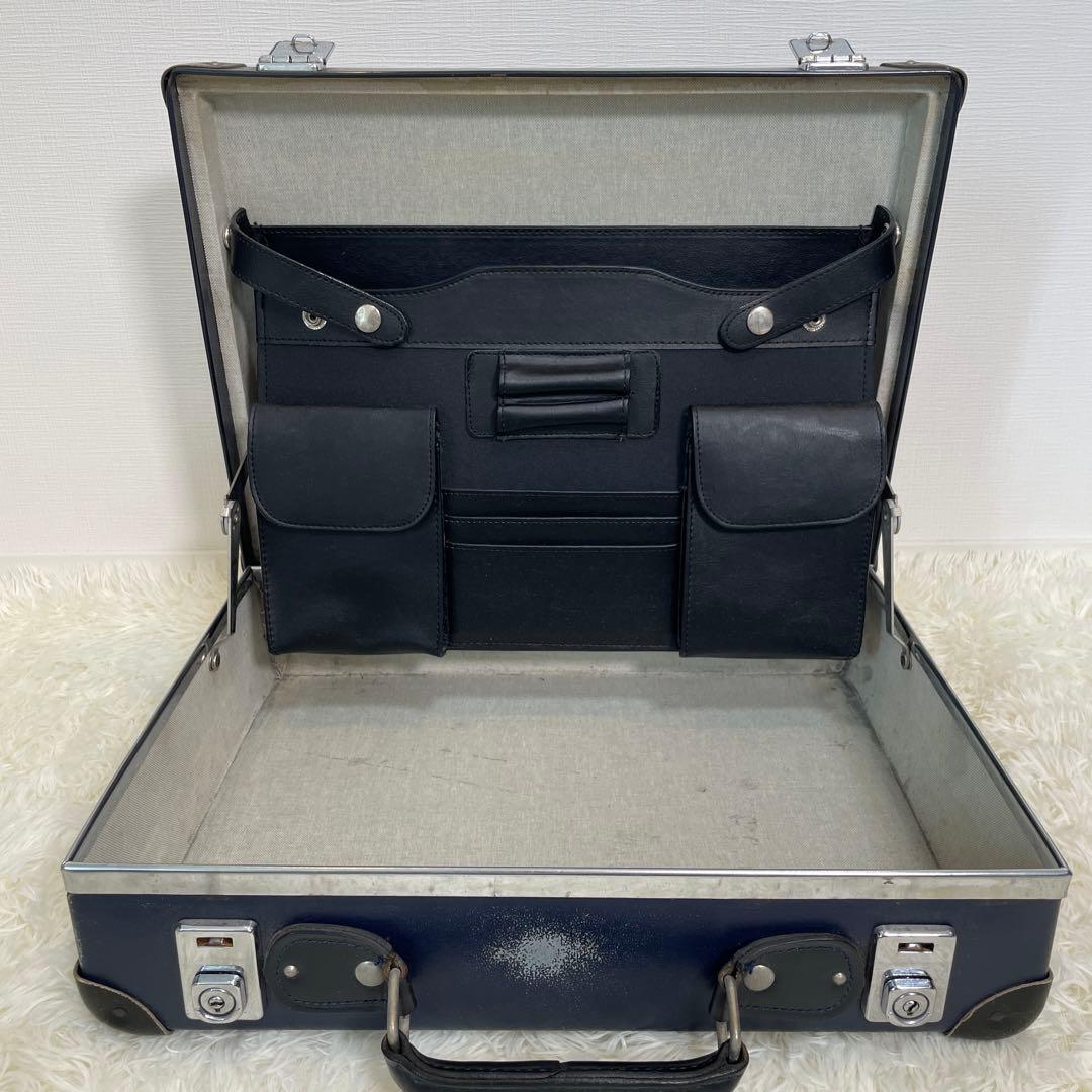 GLOBE TROTTER グローブトロッター 16 アタッシェケース ネイビー