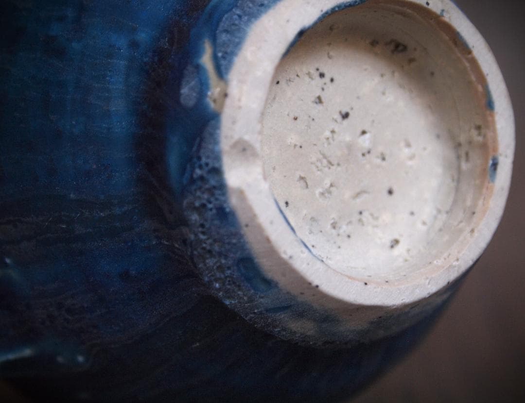 人気作家★金澤尚宜★うねうね青マグカップ★あよお